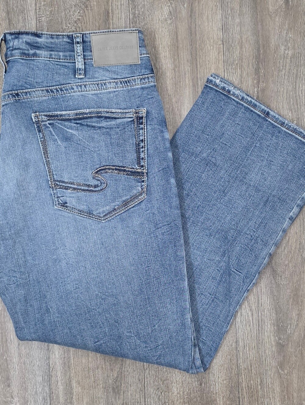 Silver Jeans Brand Men's Relaxed Fit "ZAC" Straight-Leg Jeans-Size 36 X 30